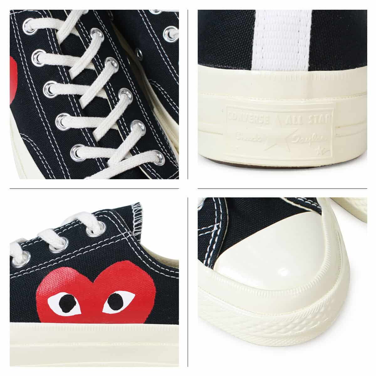 CV Chuck Taylor All-Star 70s Ox Comme des Garcons PLAY Black (1970s CDG)