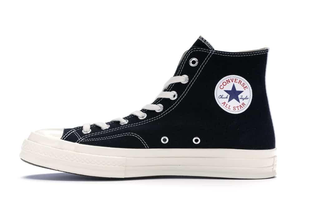 Giày Converse Trái Tim cổ cao màu đen 1970s Rep 1:1