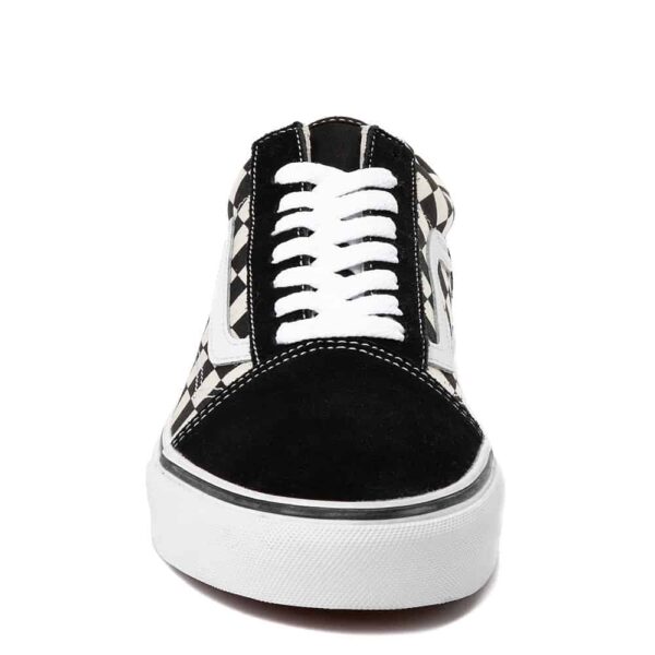 Vans Old Skool Checkerboard Skate Shoe Black White 5