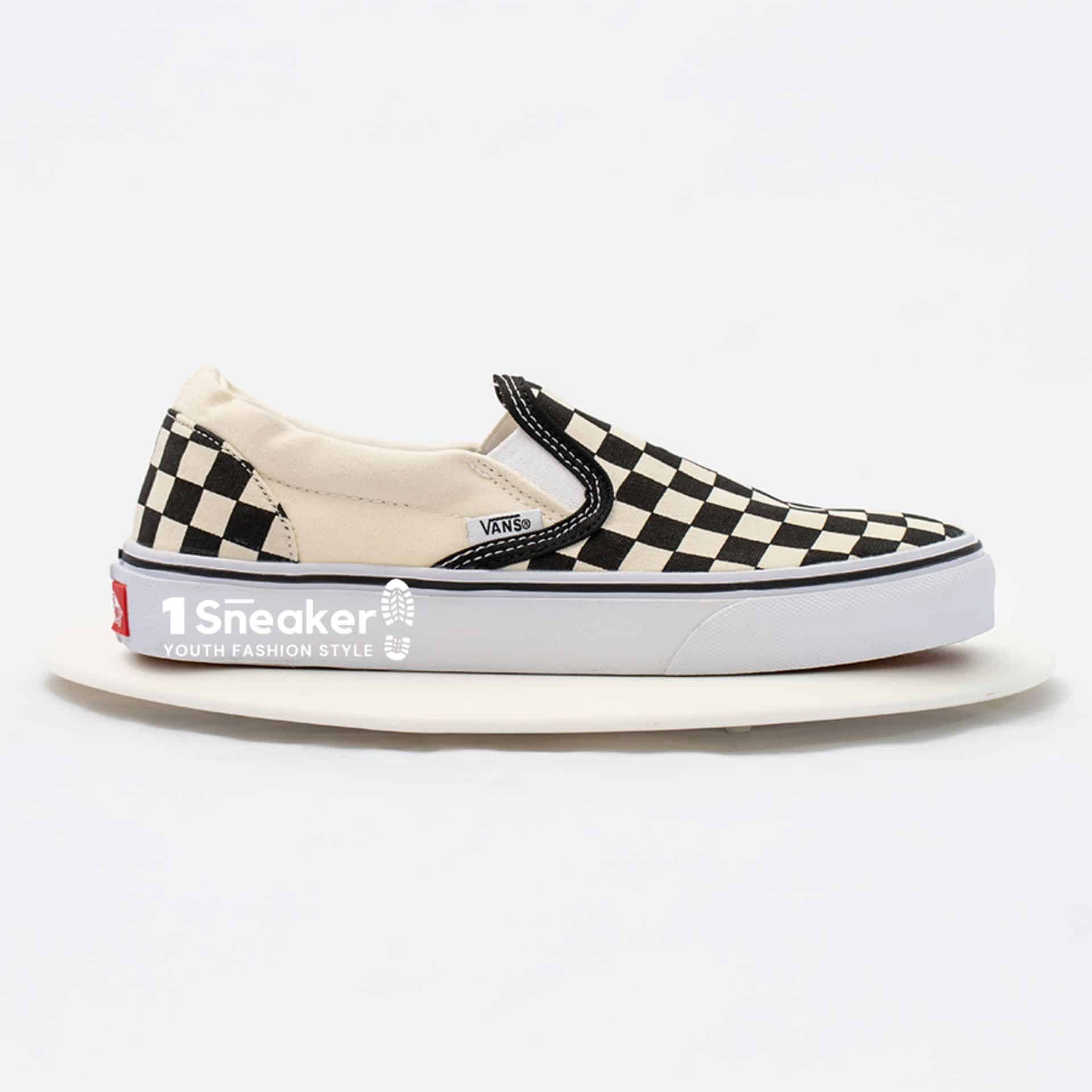 Vans Slip On Checkerboard Skate Shoe Black White 8