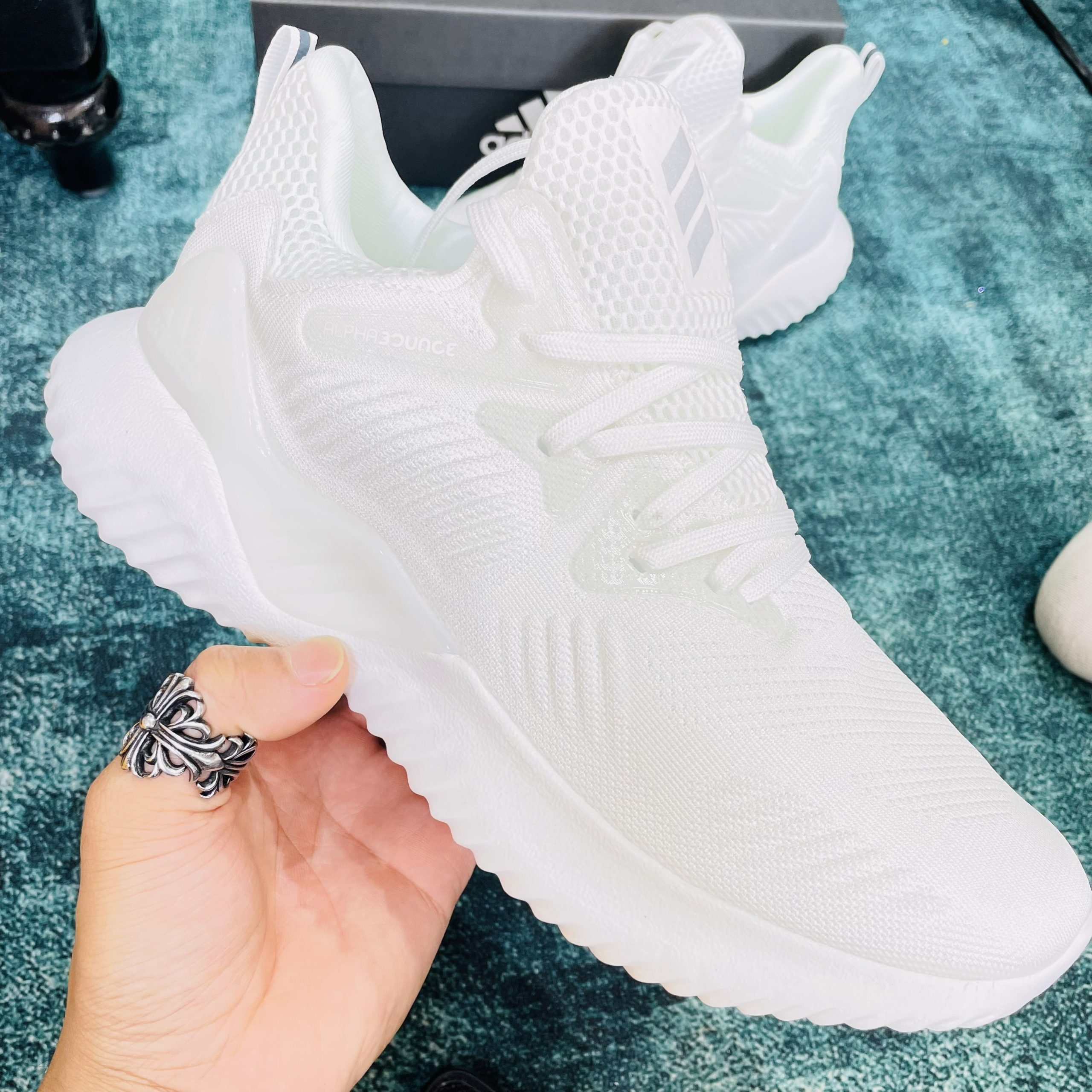 Giày Adidas Alphabounce Trắng Beyond Cloud White Rep 1:1