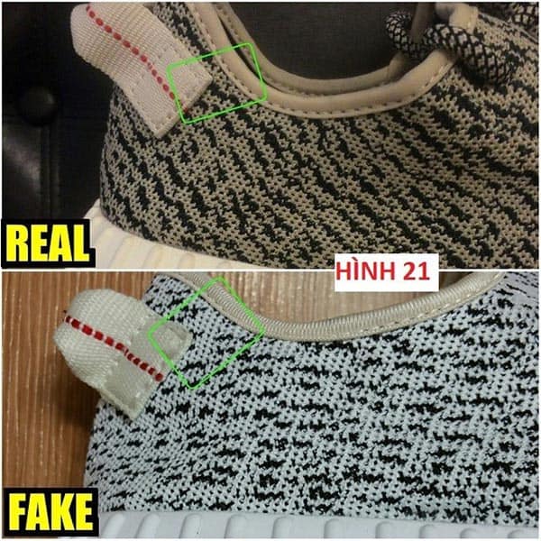 Duong khau giay Adidas real va fake