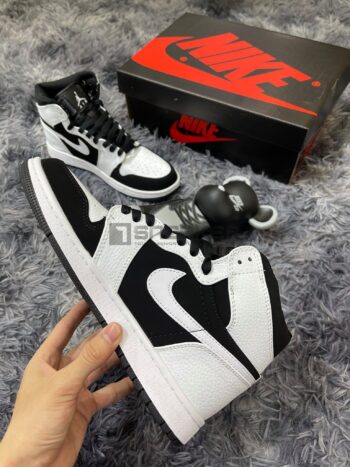 Nike Air Jordan 1 Trang Den Co Cao Panda 1