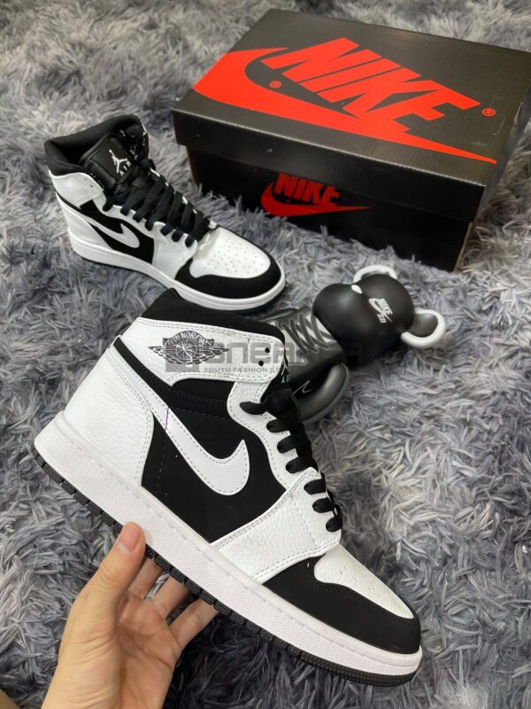 Nike Air Jordan 1 Trang Den Co Cao Panda 7