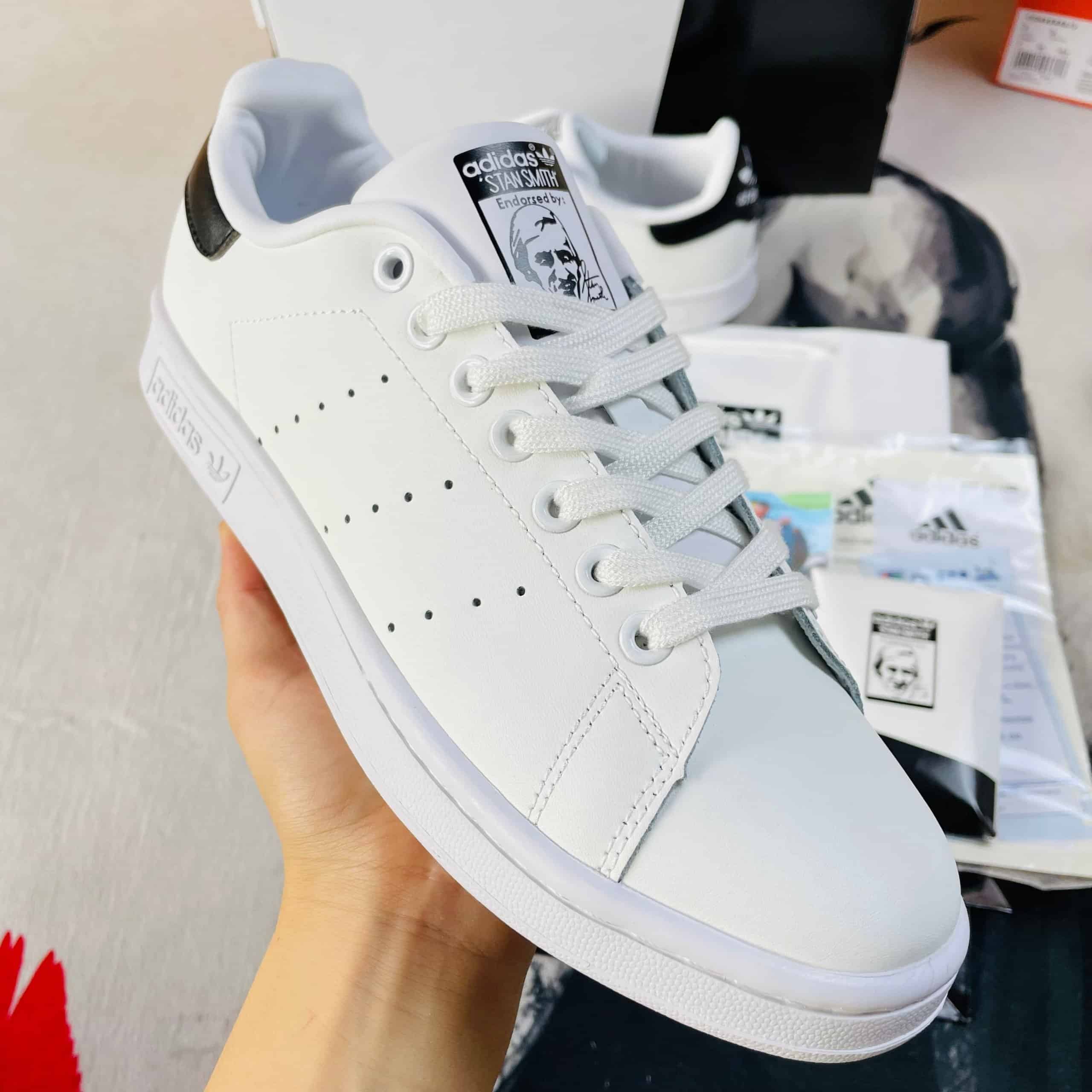 GIÀY Adidas STAN SMITH Đen Trắng giay adidas stan smith den trang 3