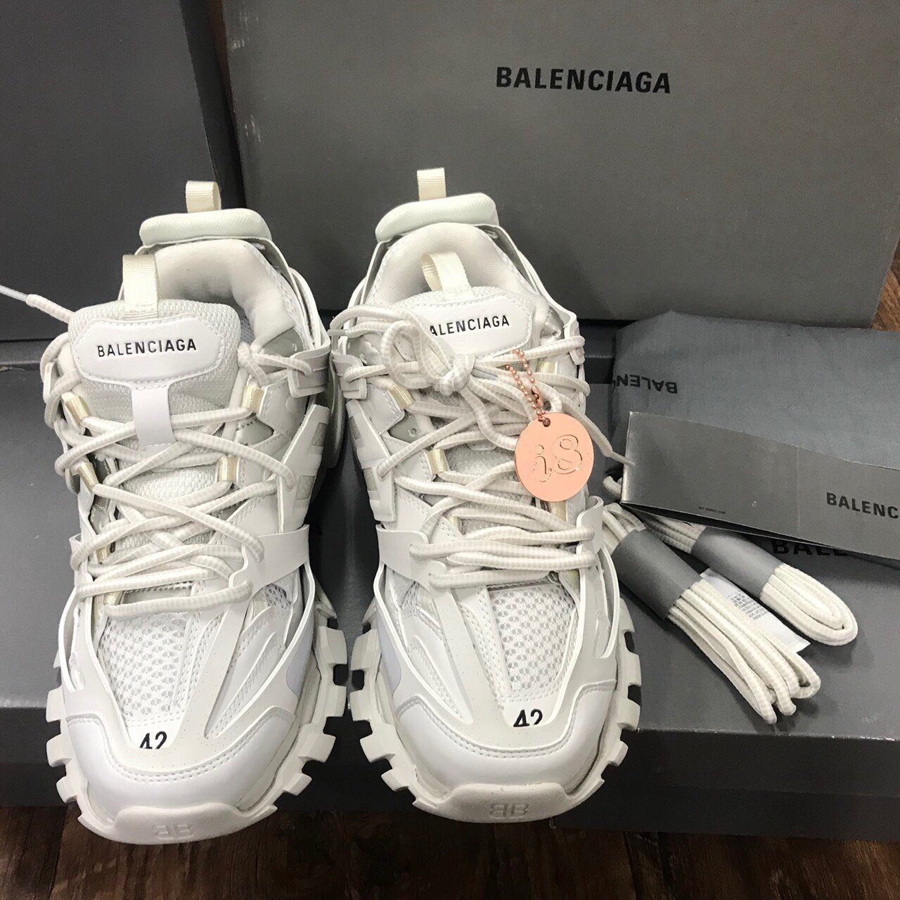 Giày Balenciaga Track 3.0 full trắng