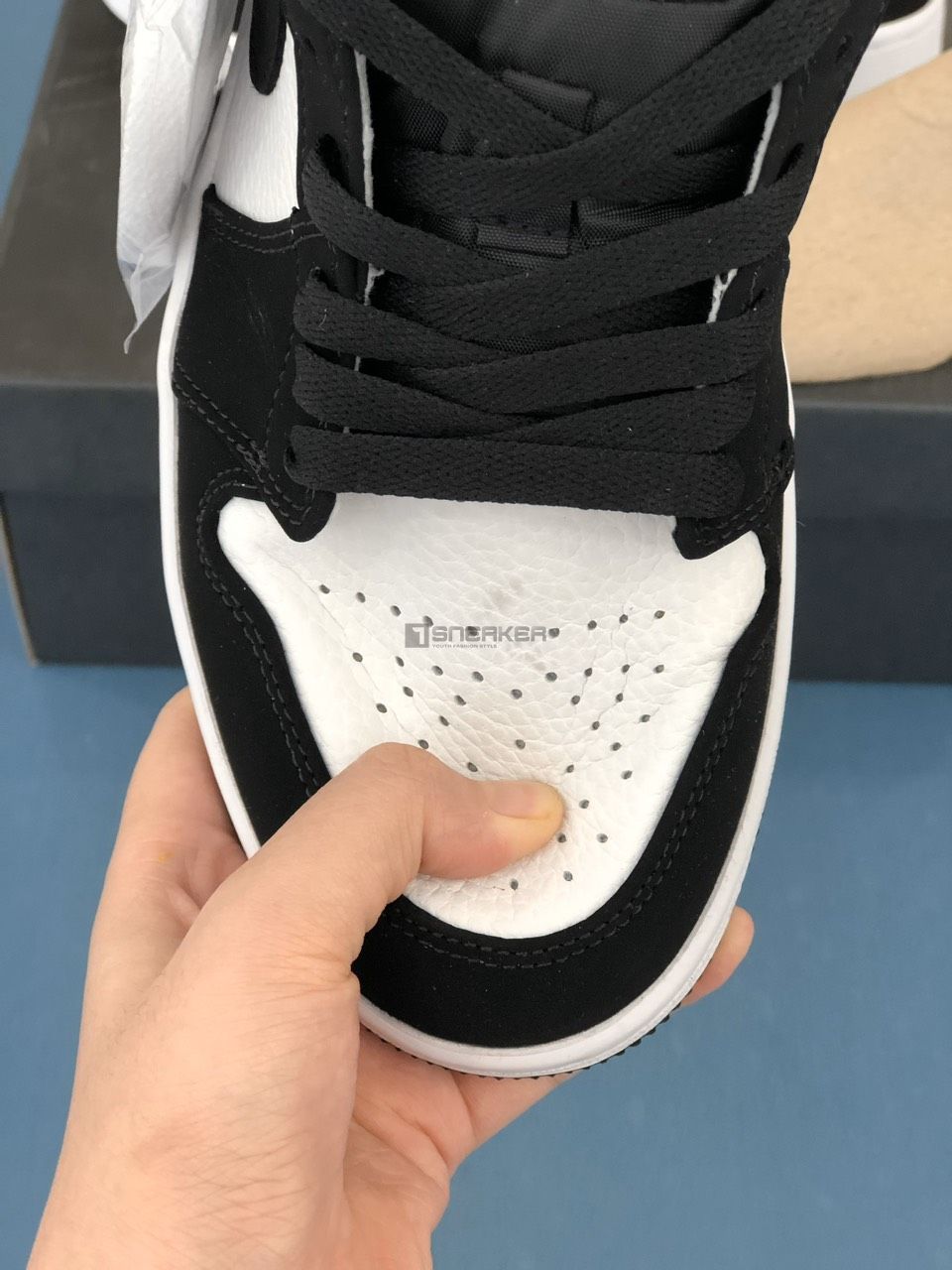 Giày Nike Air Jordan 1 Low Panda Cổ Thấp Rep 1:1