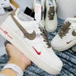 Giày Nike Air Force 1 Trắng Viền NÂU