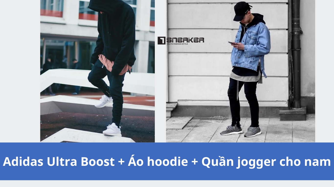adidas ultra boost ao hoodie quan jogger cho nam