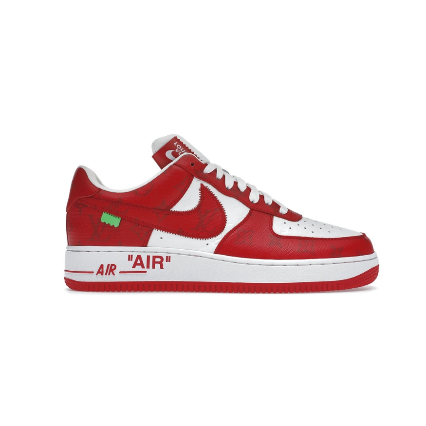 giay louis vuitton x nike air Force 1 low by virgil abloh red 1