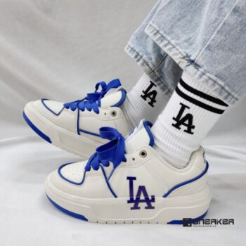 giay mlb chunky liner low la dodgers white blue 7 1