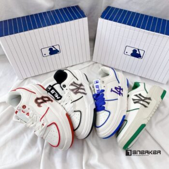 giay mlb chunky liner low la dodgers white blue 8 1