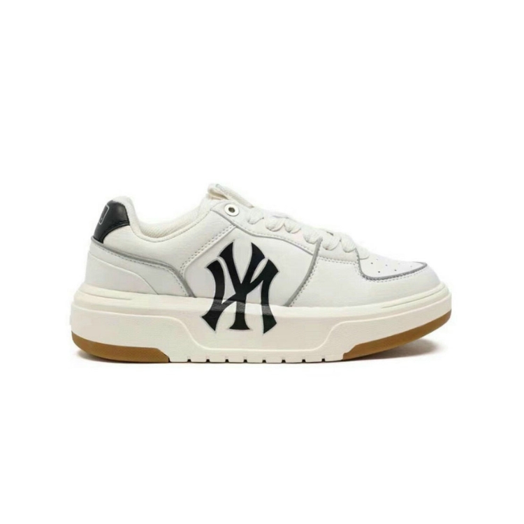giay mlb chunky liner low new york yankees ivory like auth