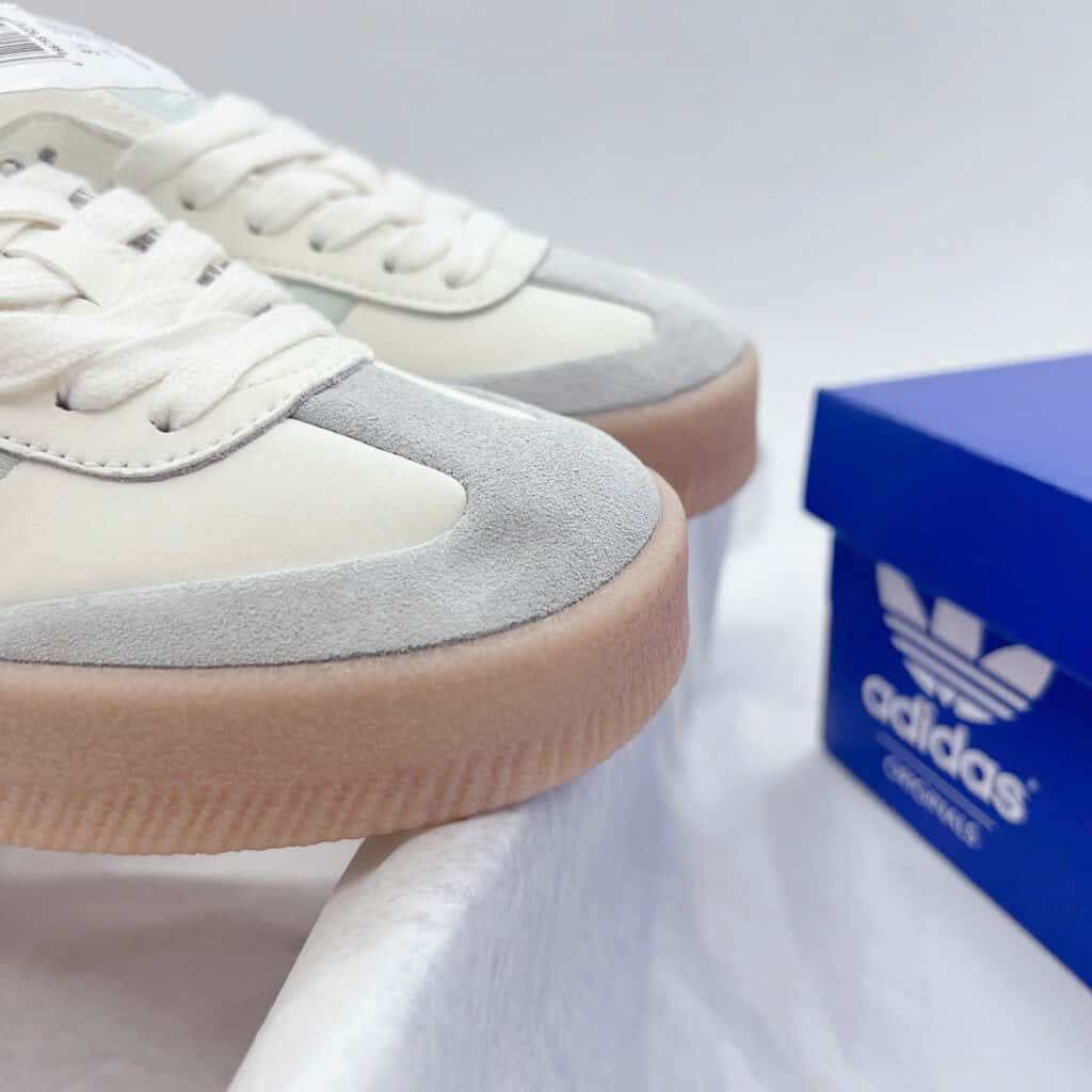 Giày adidas Samba Màu trắng xanh giay adidas samba mau trang xanh 6