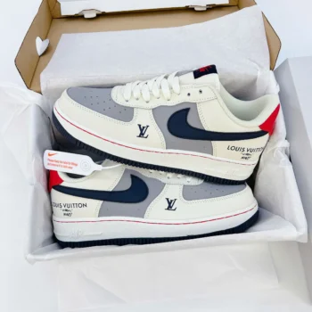 Giày Air Force 1 Low LV Custom White Navy (1)