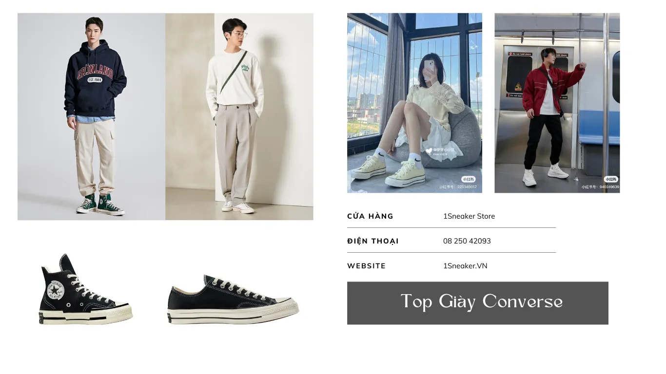 Top Giày Converse rep 1:1 hot 2025