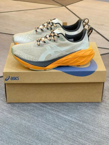 Chất liệu và thiết kế trên giày Asics Novablast 4 TR Fellow Yellow Orange