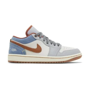 Giày Nike Air Jordan 1 Low Denim 2024, góc nhìn tổng thể