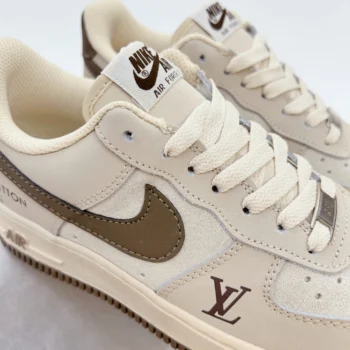 Nike Air Force 1 Louis Vuitton Brown Cream - Góc nhìn từ trên xuống