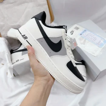 Nike Air Force 1 Upstep Black White - Góc nhìn nghiêng