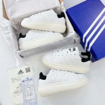 Adidas Stan Smith PF Cloud White Off White Core Black - Chi tiết dây giày