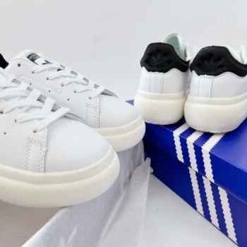 Adidas Stan Smith PF Cloud White Off White Core Black - Khi mang trên chân (nam)