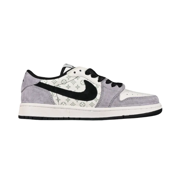 Travis Scott x Fragment Design x Air Jordan 1 Low OG SP LV Grey Black SJ2068-101