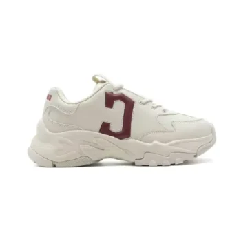 Giày MLB Big Ball Chunky Beige Red Logo đỏ chữ C