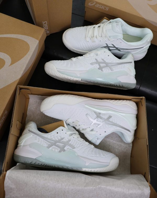 Giay Asics Gel Resolution 9 Wide ‘White Pure Silver 1042A226 100 9