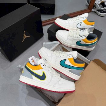 Giày Nike Air Jordan 1 Low Premium ‘Sail Yellow Ochre’ HV4511-133