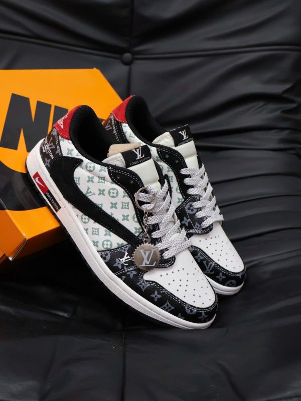 Air Jordan 1 Low Travis Scott LV Black White Red 2