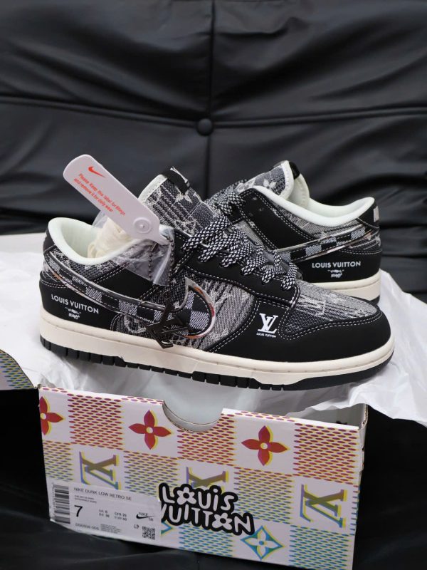 Air Jordan 1 Low x Louis Vuitton Black Monogram 1
