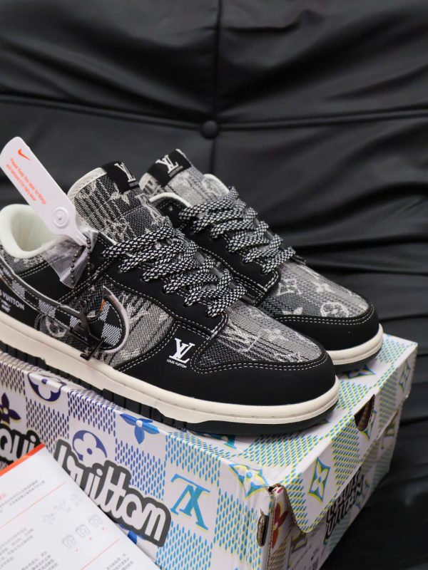 Air Jordan 1 Low x Louis Vuitton Black Monogram 2