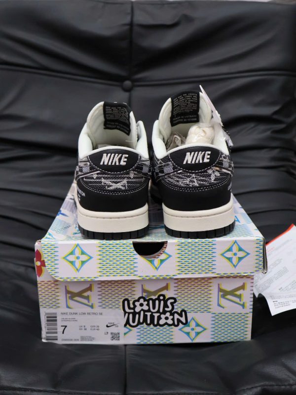 Air Jordan 1 Low x Louis Vuitton Black Monogram 4