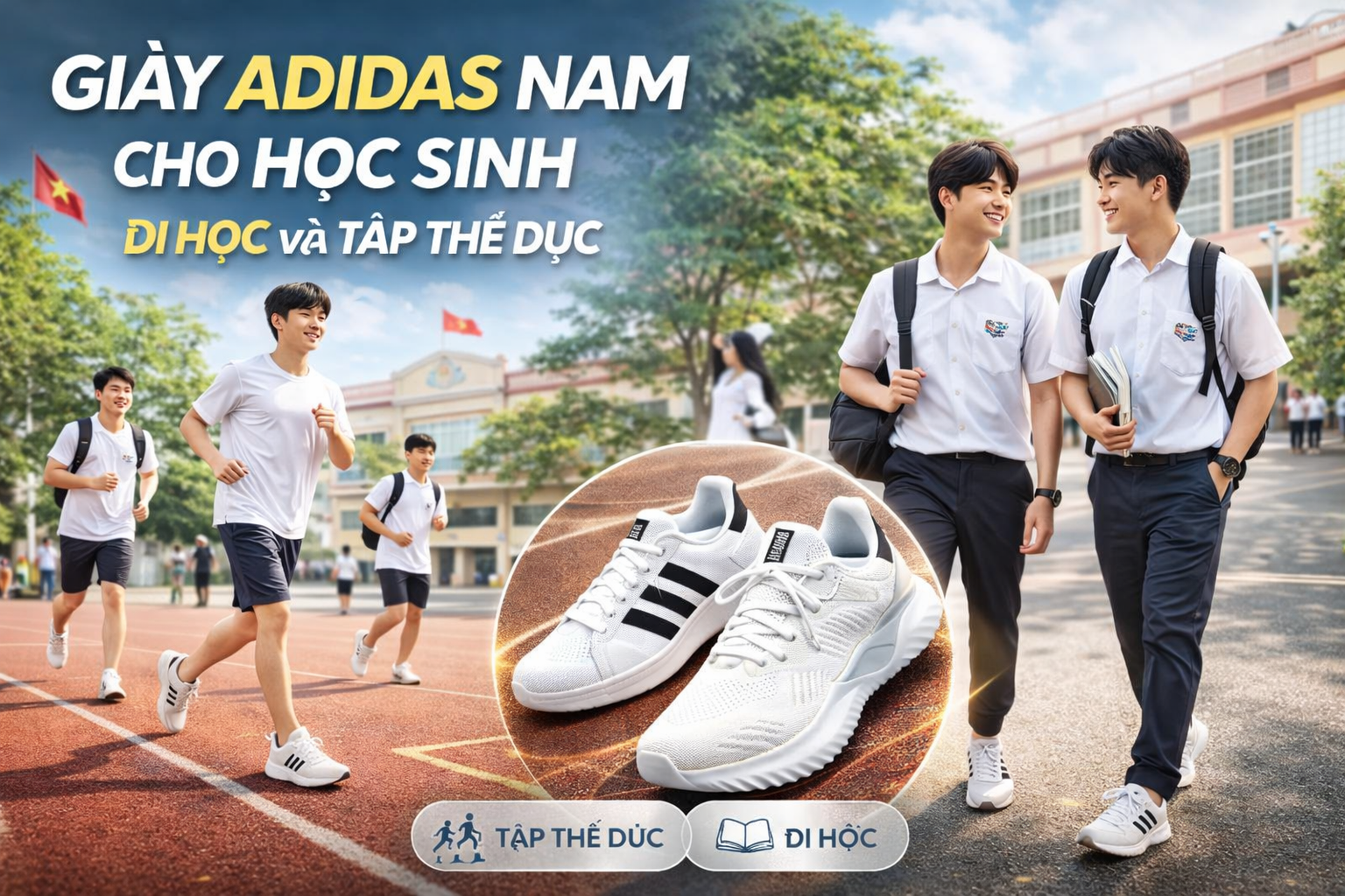Giày Adidas Nam Cho Học Sinh