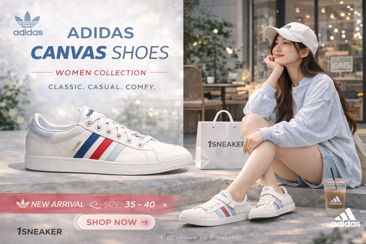 giày bata nữ đẹp adidas
