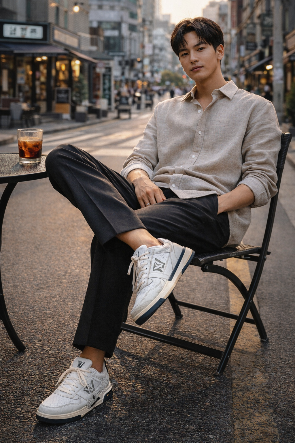 giày sneaker nam cổ thấp, trẻ trung, năng động