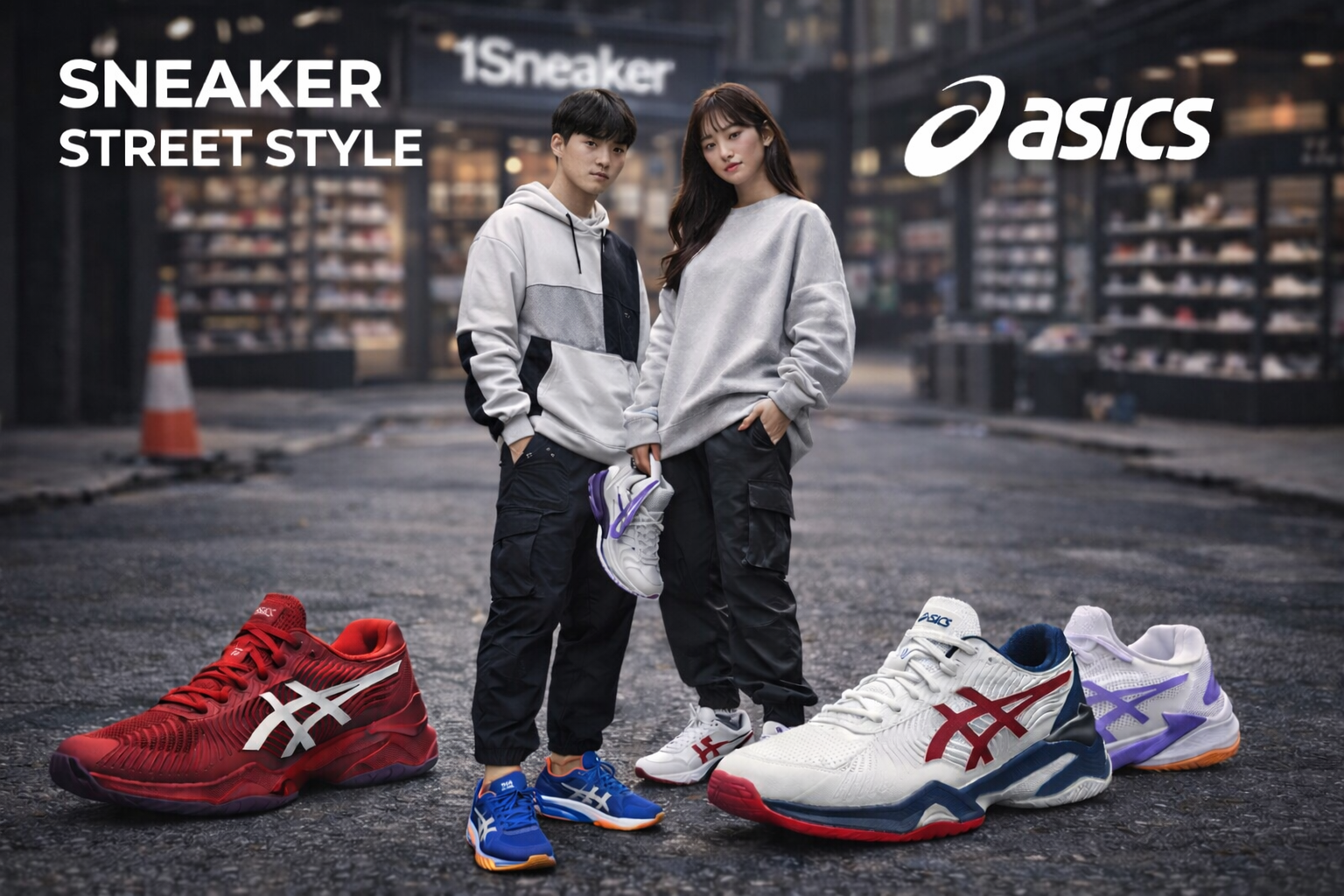 Giày Asics tại cửa hàng 1Sneaker